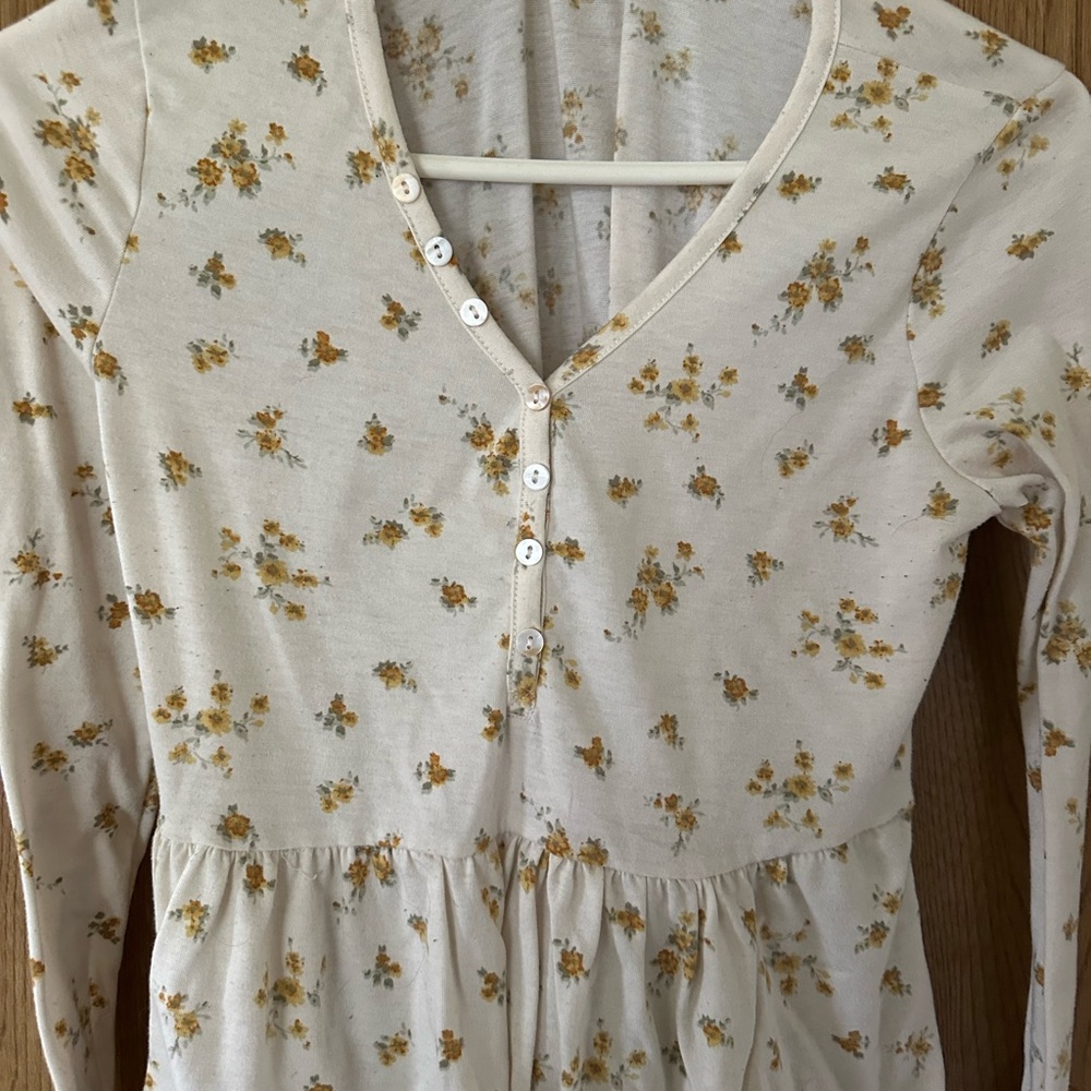 No Comment Floral Long Sleeve Blouse